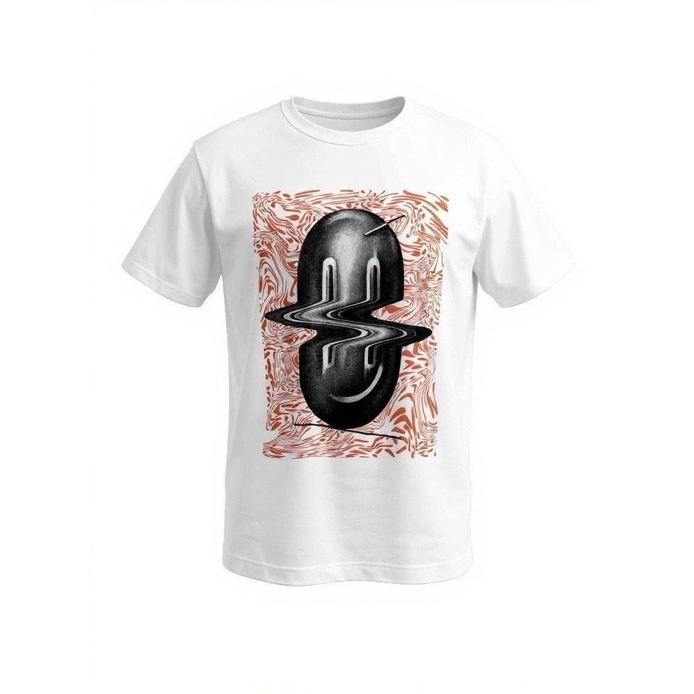 Sixpack France Shirt Mens‎ Medium White Petr Ceallka Acid Graphic T-Shirt Tee